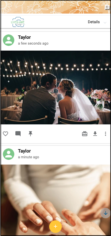Can I adjust the layout or size of the photos on my Event page? #4.png